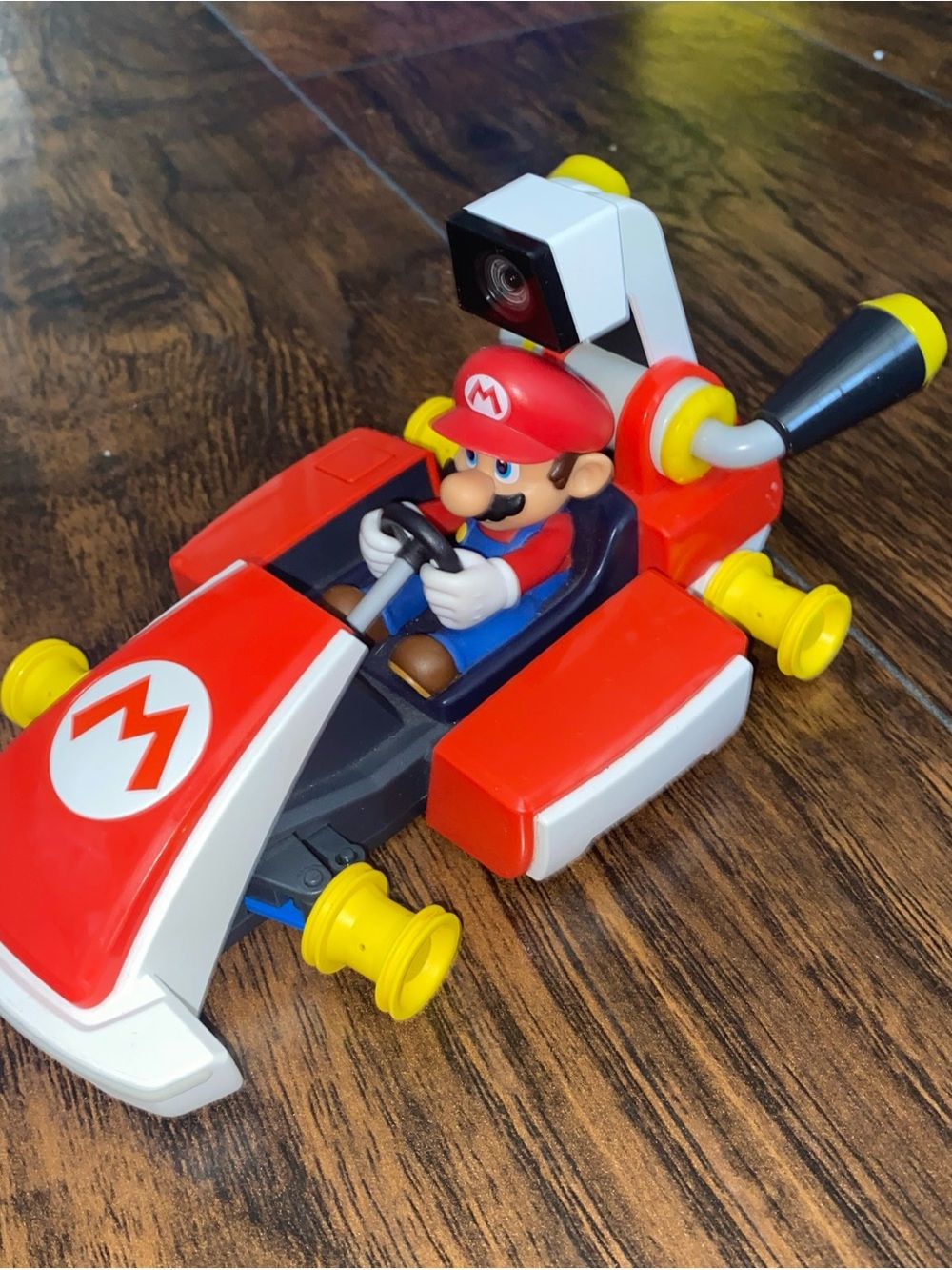 Nintendo Mario Kart Red and Yellow Push-Button Racing Kart Toy